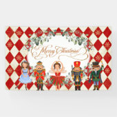 Kerstafeestdag in de Magical Nutcraker Merry Spandoek (Horizontaal)