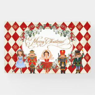 Kerstafeestdag in de Magical Nutcraker Merry Spandoek