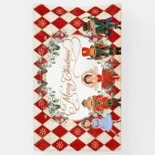 Kerstafeestdag in de Magical Nutcraker Merry Spandoek (Verticaal)