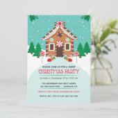 Kerstafeestdag in het ontbijt kaart (Staand voorkant)