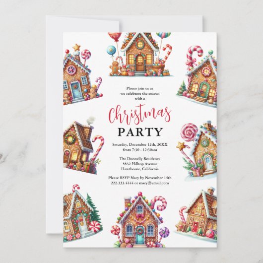 Kerstafeestdag in het ontbijt kaart (Voorkant)