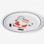 Kerstafeestdag in Racquetball Papieren Bordje (Gekanteld)