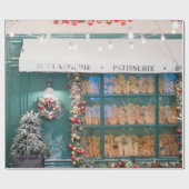 Kerstaffelkamer met kerstdeco cadeaupapier (Vlak)