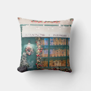 Kerstaffelkamer met kerstdeco kussen