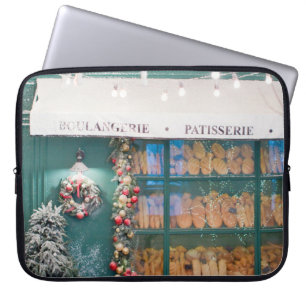 Kerstaffelkamer met kerstdeco laptop sleeve