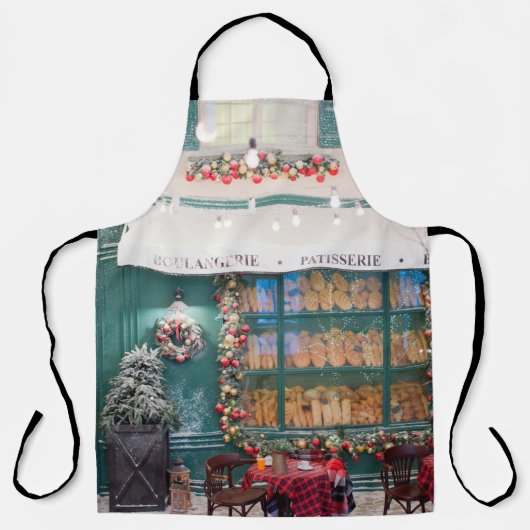 Kerstaffelkamer met kerstdeco schort (Voorkant)