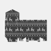 Kerstaffelkast van het karton voor rendieren bedankdoosjes (Uitgevouwen)