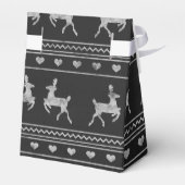 Kerstaffelkast van het karton voor rendieren bedankdoosjes (Achterkant)