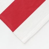 Kerstaffels Holly Berries Wreatse Stripes Fleece Deken (Hoek)