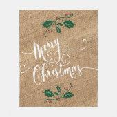 Kerstaffels voor feestvieren, reliëf fleece deken (Voorkant)