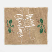 Kerstaffels voor feestvieren, reliëf fleece deken (Voorkant (Horizontaal))