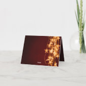 Kerstaffoto's van de sterren van het leger feestdagen kaart (Achterkant)