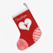 Kerstafpleisters monogrammed Dance Kleine Kerstsok (Achterkant (Hangend))