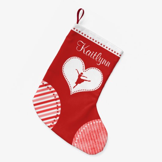 Kerstafpleisters monogrammed Dance Kleine Kerstsok (Voorkant (Hangend))