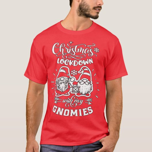 Kerstafsluiting met mijn gnomen - Kute Gnomes T-shirt (Voorkant)