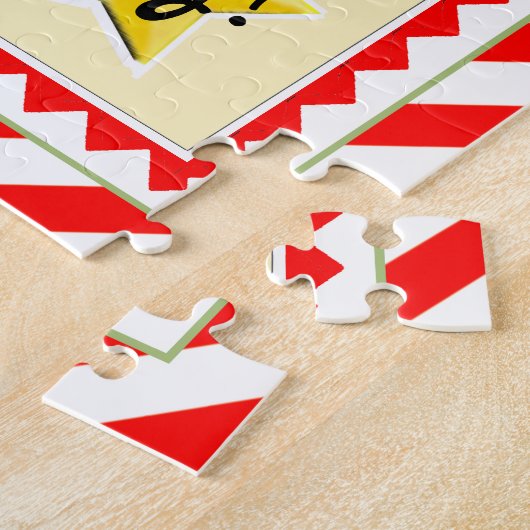 Kerstaftellen Legpuzzel (Zijkant)