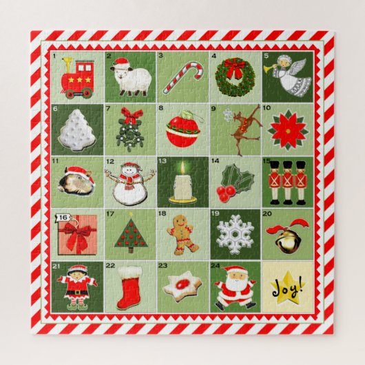 Kerstaftellen Legpuzzel (Verticaal)