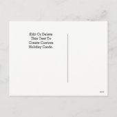 Kerstaftellingsfeestkaarten Feestdagenkaart (Achterkant)