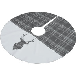 Kerstag Grey Tartan Kerstboom Rok
