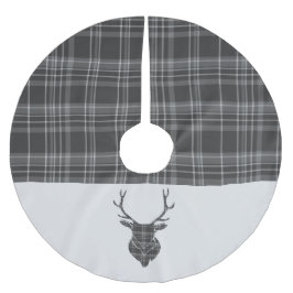 Kerstag Grey Tartan Kerstboom Rok