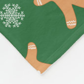 Kerstagebak Groen kerstbrood Fleece Deken (Hoek)