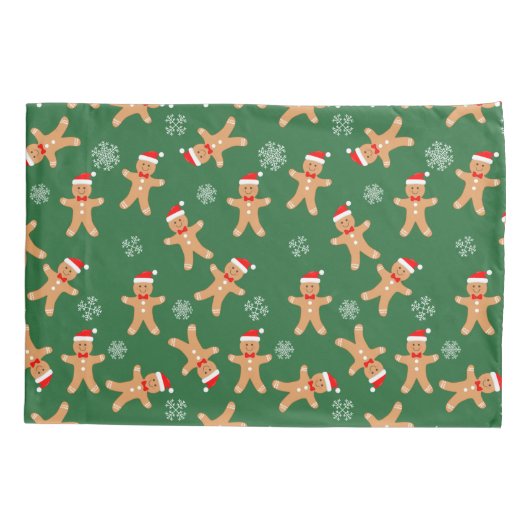 Kerstagebak Groen kerstbrood Kussensloop (Achterkant)