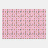 Kerstagebak, heren, bogen en snoeprietjes inpakpapier vel (Voorkant 2)