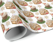 Kerstagebak met betonnen cacaopatroon cadeaupapier (Rol Hoek)