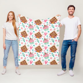 Kerstagebak, Snoep en cupcakes Fleece Deken