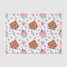 Kerstagebak, Snoep en cupcakes Tissuepapier