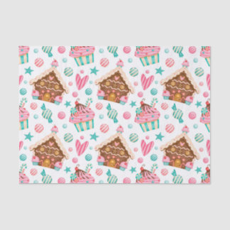 Kerstagebak, Snoep en cupcakes Tissuepapier