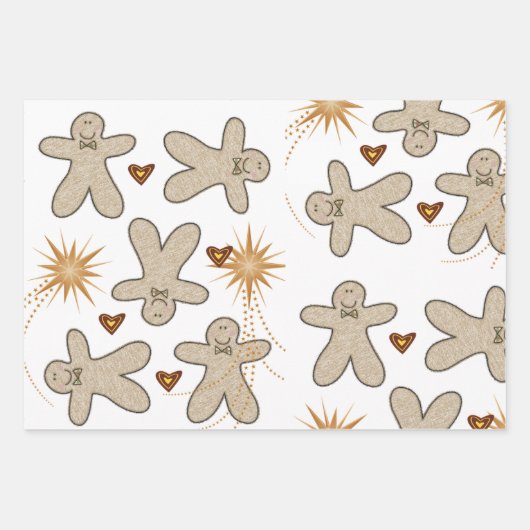 Kerstagebarsten keukengerei inpakpapier vel (Voorkant 3)