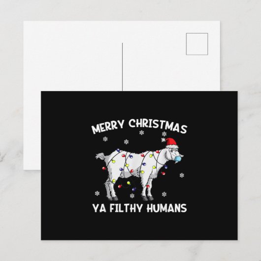 Kerstagebeitje — kerstmangebeitje feestdagenkaart (Voorkant / Achterkant)