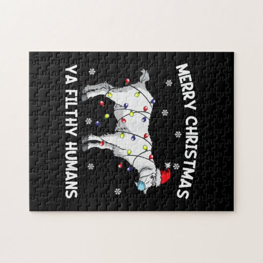 Kerstagebeitje — kerstmangebeitje legpuzzel (Horizontaal)