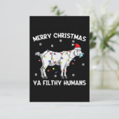 Kerstagebeitje — kerstmangebeitje RSVP kaartje (Staand voorkant)