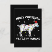 Kerstagebeitje — kerstmangebeitje RSVP kaartje (Voorkant / Achterkant)