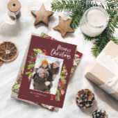 Kerstagebloed in Bourgogne, foto 1 Feestdagenkaart