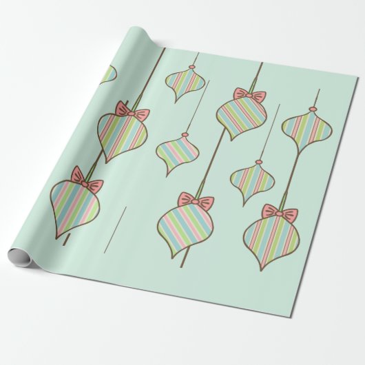 Kerstagedecoraties met omlooppapier cadeaupapier (Uitgerold)