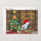 Kerstagegegeit Feestdagenkaart (Voorkant / Achterkant)