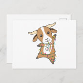 Kerstagegeiten winterdieren briefkaart (Voorkant / Achterkant)