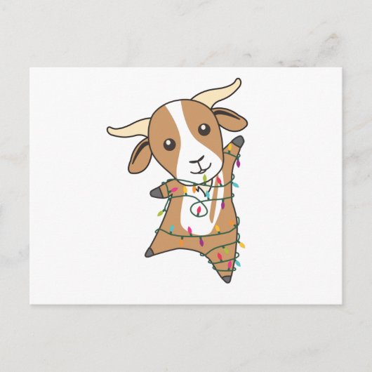 Kerstagegeiten winterdieren briefkaart (Voorkant)