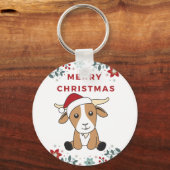 Kerstagegeiten Winterdieren Sleutelhanger (Voorkant)