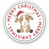 Kerstagegeiten Winterdieren Sticker (Voorkant)