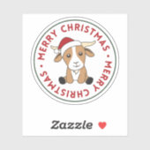 Kerstagegeiten Winterdieren Sticker (Vel)