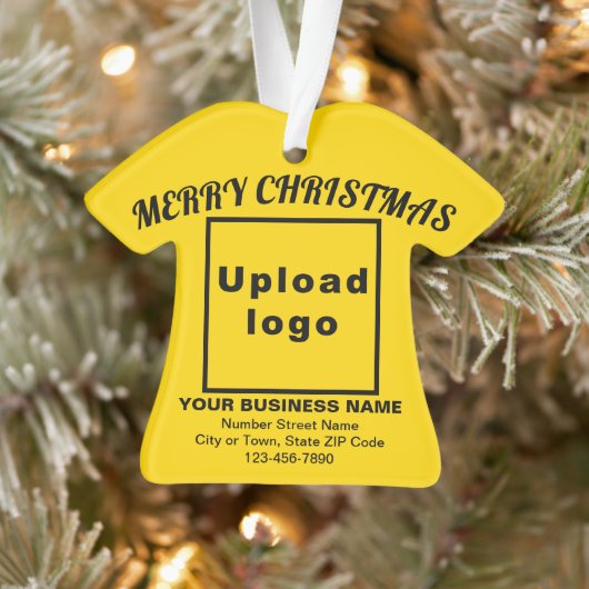 Kerstagegele T-Shirt-vorm Acryl Ornament (Boom)