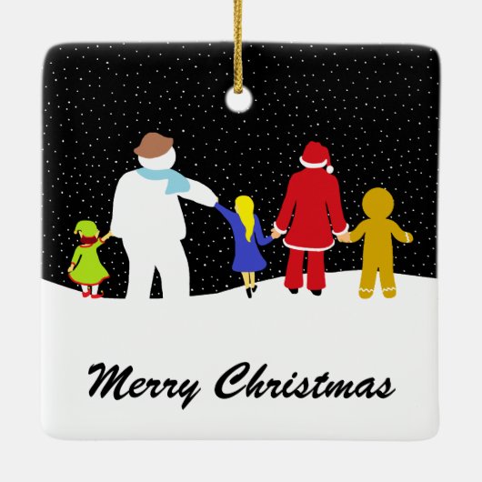 Kerstagekeramiek Keramisch Ornament (Achterkant)