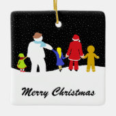 Kerstagekeramiek Keramisch Ornament (Voorkant)