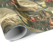  kerstagekunst met Retro Cadeaupapier (Rol Hoek)