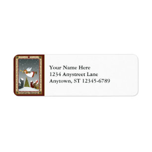 Kerstagel(2) Sm-labels Etiket