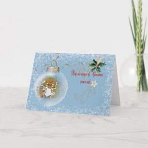 Kerstageornament Gingerbrood Man Feestdagen Kaart